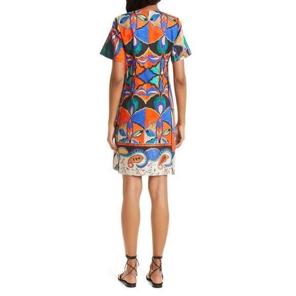 Kobi Halperin Angie Print Poplin Dress Size Small - Picture 2 of 7